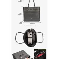Bolso de hombro de cuero con letra CH para mujer, bolso de gran capacidad, resistente, elegante, informal, a la moda, con Base, mochila de lujo de alta gama - details 7