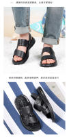 Nuevas Sandalias de Hombre de Playa Casuales Piel de Vaca de Primera Calidad - details 10