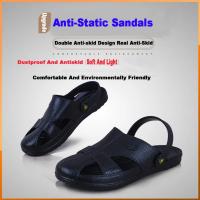 Zapatillas antiestáticas zapatos de seguridad hombre y mujer para el trabajo antideslizante transpirable masaje SPU suelas suaves sandalias de moda de verano - details 1