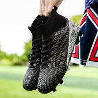 Gran oferta de zapatos de fútbol para hombre, tacos deportivos de césped de gran tamaño con forro de cuero genuino para todas las estaciones, para verano, invierno, primavera y otoño - details 5