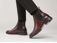 Zapatos de vestir de caña alta estilo cuero Botines de hombre Chelsea casuales de moda - details 2