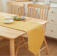 Bonenjoy, 1 pieza, camino de mesa de lino y algodón, Color sólido, decoración para mesa de comedor, banquete, mantel para el hogar, 30x16 0/30x18 0/30x21 0/30x240cm - details 5