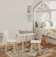 Mesa para niños con 2 sillas, juego de mesa de actividades para comer, pintar, aprender, leer, guardería, jardín de infantes - details 8