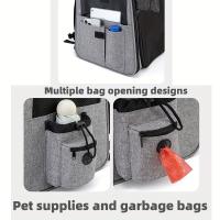 Mochila transpirable portátil para gatos, Transportín para perros plegable y expandible, bolsa para mascotas de alta capacidad - details 4