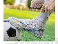 Zapatos de fútbol juveniles de caña alta con clavos largos antideslizantes para deportes de entrenamiento en oferta - details 11