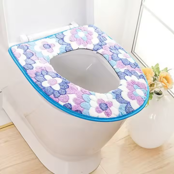 Soft Bathroom Toilet Seat Closestool Washable Warmer Mat Cover Pad Cushion Bathroom Toilet Toilet Seat Toilet Toilet Seat Cover - 1