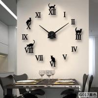 Reloj de pared con espejo acrílico de Número Romano grande 2D/3D, pegatina de moda DIY, relojes de cuarzo, decoración del hogar, pegatinas para el salón - details 37