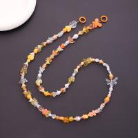 Cadena para bolso con cuentas, cadena para teléfono cruzada, estilo largo, antipérdida, correa cruzada para teléfono móvil, correas universales para el cuello para teléfono de Color caramelo - details 6