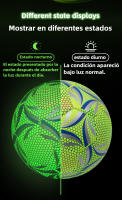 Los balones de fútbol fluorescentes son adecuados para adultos y jóvenes tallas 4 y 5. - details 1