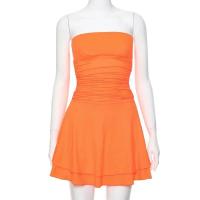 TARUXY-Mini vestido ajustado de cintura alta para mujer, informal, para vacaciones, con hombros descubiertos, Sexy, 2024 - details 0