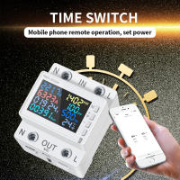Medidor de potencia inteligente Tuya WiFi, interruptor Protector de sobrevoltaje, Monitor de voltaje de corriente, rel￩ de valor ajustable, disyuntor - details 8