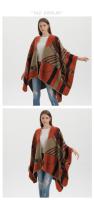 Mantón de mujer de nuevo estilo, capa con abertura de Cachemira de imitación gruesa de gran nombre a la moda para uso en pasarela - details 3