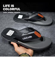 Zapatillas de los hombres de la nueva tendencia casual playa pellizcar sandalias antideslizante fondo suave resistente al desgaste de los hombres de verano chanclas - details 13