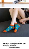 Calcetines náuticos de corte bajo para mujer, medias transpirables de dibujos animados, moda fresca, verano y otoño - details 5