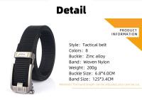 Cinturón táctico de nailon engrosado, duradero para diversas escenas al aire libre, con hebilla automática fácil de usar - details 11