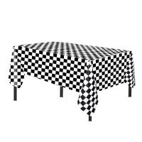 Mantel abstracto rectangular, tapete de picnic, juego desechable, blanco y negro, 137x274 cm - details 4