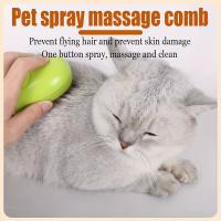 Cepillo pulverizador con diseño de Mango para mascotas, peine de baño de masaje, herramienta de aseo para perros y gatos - details 0