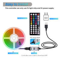 Tira de luz LED RGB COB 5V USB de XUNATA Flexible para decoración de habitaciones Iluminación lineal Control de voz Bluetooth Adecuada para TV - details 6
