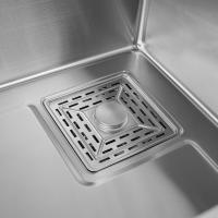 Fregadero de cocina doble integrado, fregadero de acero inoxidable con cascada, 4 modos de agua, 75x35x21 cm - details 4