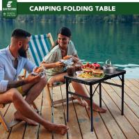 Mesa Plegable, fácil de Guardar, Mesa de Picnic compacta y portátil para Parrilla, Camping al Aire Libre, jardín, Patio, Comedor, Barbacoa, Fiesta, Mercado, 3 pies (Mediana, Plateada) - details 9