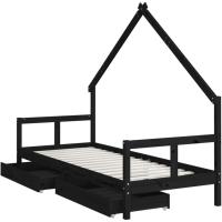 Estructura de Cama Infantil con cajones Madera de Pino 80x160cm - details 46