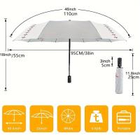Paraguas Automático Fuerte a Prueba de Viento Sombrilla de Golf de 8 Celdas Protección UV - details 1