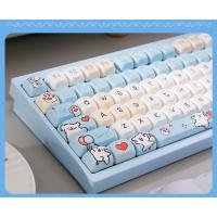 Línea cachorro keycap PBT Sakura sublimación de cinco lados hi75 tarántula F99F98F87 teclado mecánico keycap (teclado no incluido) - details 4