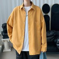 Camisa de Manga Larga para Hombres Primavera-Otoño 2024 Estilo Coreano Suelto con Manga Gruesa - details 1