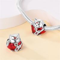 Abalorios de Danza de León y Gato de Sello de Plata Esterlina S925 100% Auténticos para Pulsera DIY de 3mm Joyería de Moda para Mujeres Regalo con Piedra de Zirconia - details 7