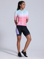 Pantalones cortos de ciclismo con costuras de dos tonos, alta elasticidad y transpirabilidad, pantalones cortos deportivos al aire libre, ropa deportiva para mujeres - details 17
