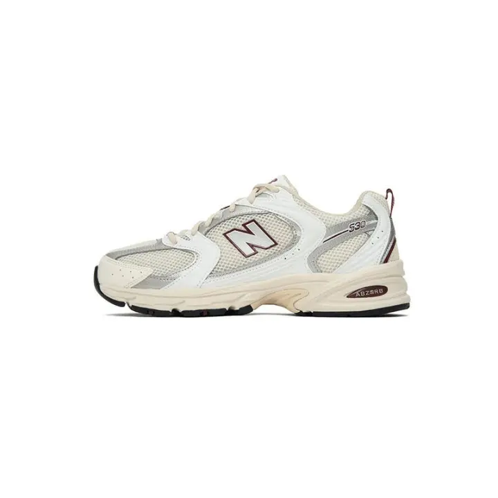 Leten Authentic NB 530 Beige Marrón Gris Sier / Negro Hombres Mujeres Zapatillas Zapatos de trabajo - 1
