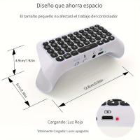 Teclado de control inalámbrico para PS5, minimando portátil con altavoz incorporado y conector de audio, 3,0 - details 0