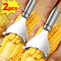 Stainless Steel Corn Peeler Serrated Corn Stripper Peelers Cob Shaver Planer Thresher Cutter Kitchen Fruit Vegetable Gadget Tool - details 0
