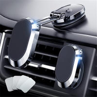 Soporte de Teléfono Magnético Giratorio 360 para Coche Inteligente con GPS y Almacenamiento Plegable Compatible con iPhone Samsung Xiaomi LG Tipo de Montaje en Tablero - details 14
