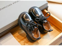 Zapatos de cuero suave para niños, mocasines antideslizantes de color negro para la escuela, para primavera y otoño, novedad de 2023 - details 9