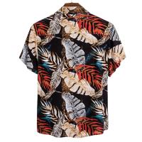 Camisa ajustada de manga corta para hombre, ropa informal con estampado grande, novedad de verano, 2021 - details 1