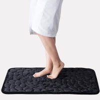 Alfombra de baño suave con textura de Guijarro, alfombrillas absorbentes antideslizantes para baño, cocina, sala de estar, entrada - details 4