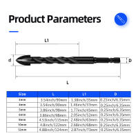 Set de 10 Piezas de Brocas de Carburo de Tungsteno para Azulejos/Cerámica/Vidrio/Ladrillos Herramientas de Perforación de Paredes de Concreto - details 2