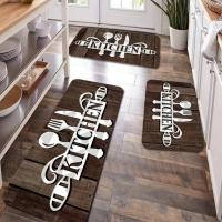 Juego de Alfombras de Cocina Antideslizantes Lavables Adecuadas para Habitación de Niños, Puerta, Exterior - details 1