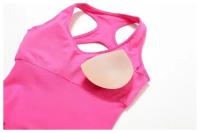 Traje de Yoga sin Costuras Bodysuit de Exercicio Adelgazante Material de Nylon Patrón Sólido - details 37