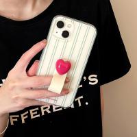 Funda de Teléfono de Cuero con Hebilla Diseño a Rayas Verdes Protección Completa - details 1
