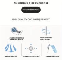 Shorts de Ciclismo Transpirables de Alta Elasticidad para Hombre con Acolchado de Silicona, Tejido de Malla de Secado Rápido, Diseño Antichoque para Ciclismo de Montaña y Carretera, Todas las Estaciones - details 1