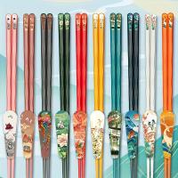 5/10 Pares De Palillos Chinos Puntiagudos, Comida Sushi, Palillos Japoneses Resistentes Al Calor Y Reutilizables, Juego - details 1