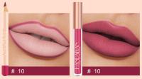 Lápiz Delineador de labios mate, taza antiadherente de larga duración, no se decolora, resistente al agua, terciopelo pigmentado, Kit de brillo de labios, Cosméticos de belleza, maquillaje Gif - details 14