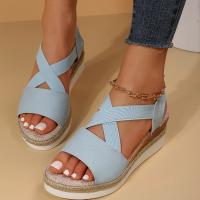 Sandalias de tacón de cuña de verano para mujer - details 4