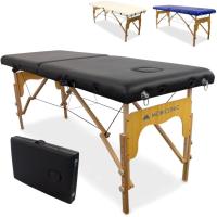 Basic, Mesa, Profesional, Portátil, Mara, 2 Cuerpos, Marca Española, Regulable, 180x60 cm, Negra - details 0