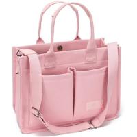 Bolsillo grande de lona para mujer con, bolso bandolera para computadora portátil, bolso diario, bolso de playa - details 7