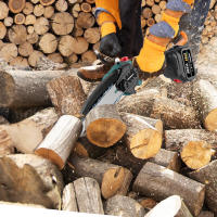 NEWBENY-sierra eléctrica sin escobillas de 1500W, motosierra de madera de mano inalámbrica de 8 pulgadas, herramienta eléctrica de corte de jardín para Pin de batería Makita - details 9