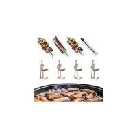 Soporte de Hot Dog de Acero Inoxidable Portátil 4 PCS para Barbacoa y Fiestas - details 5