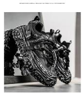Hombres 2025 primavera y verano nueva malla de moda transpirable deportes ligeros suela suave papá popular versátil zapatos casuales. - details 21